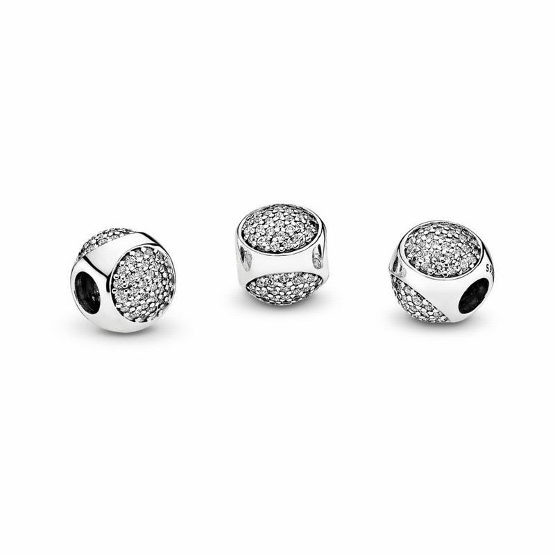 Pandora Australia Dazzling Droplet Charm - Sterling Silver | OVNQGA836